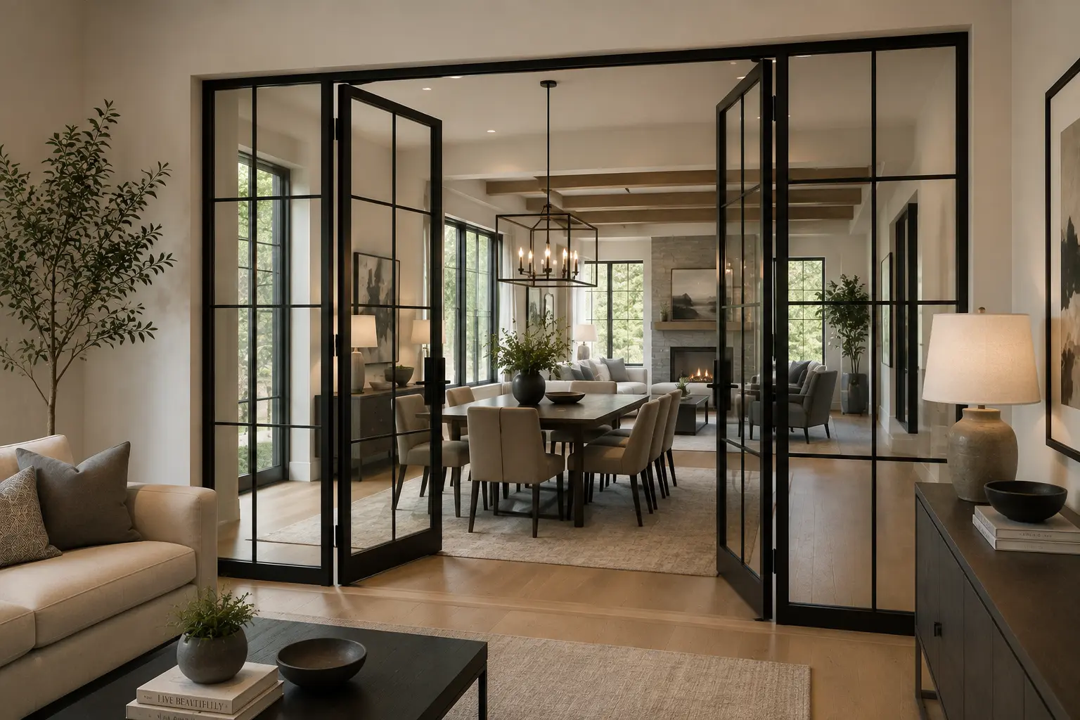 Glass partition