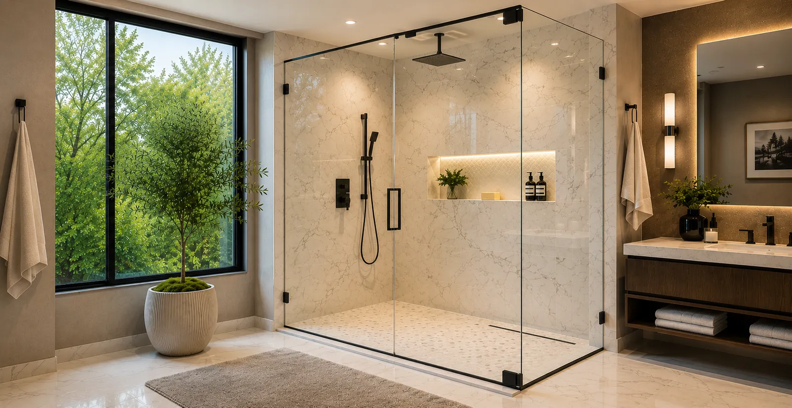 Glass shower